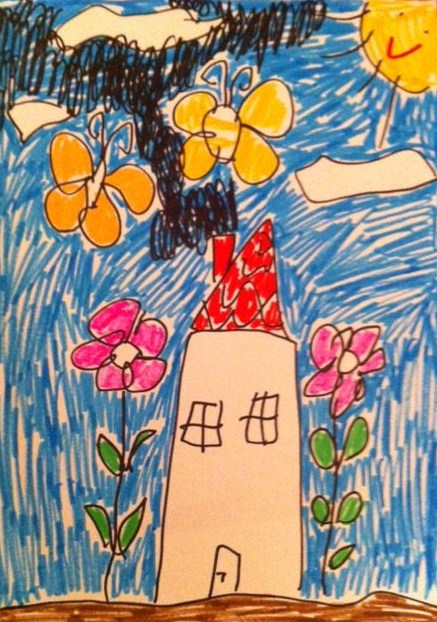 פרפר, בית, עשן שחור: זיכרונות מטיפול באמנות עם "ילד 1