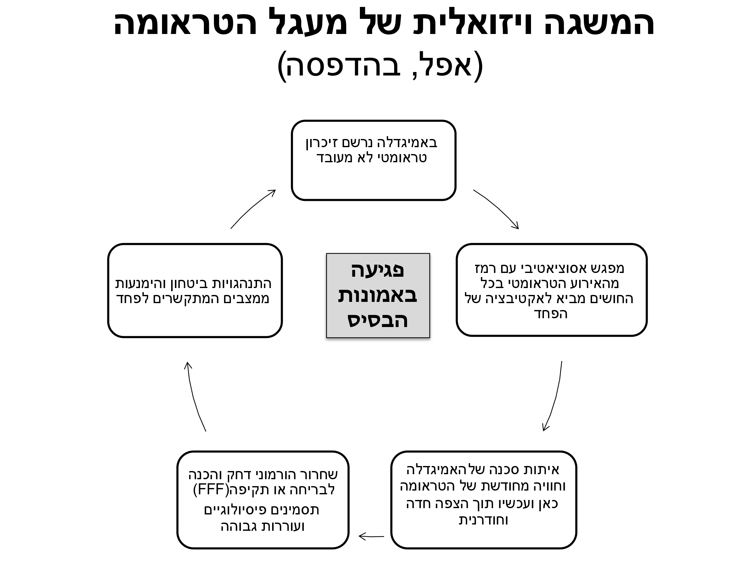 המשגה ויזואלית של מעגל הטראומה