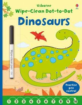 חוברת מחיקה קו נקודה - דינוזאורים